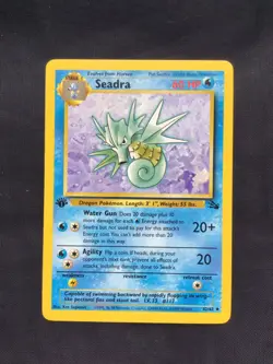 Pokemon Cards: Fossil 1st Edition Uncommon: Seadra 42/62 - Image 1