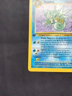 Pokemon Cards: Fossil 1st Edition Uncommon: Seadra 42/62 - Image 5