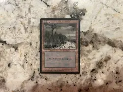 Mtg Misprint Swamp Magic the Gathering Misprint Card Ink Error Spot - Image 1