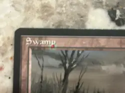 Mtg Misprint Swamp Magic the Gathering Misprint Card Ink Error Spot - Image 3