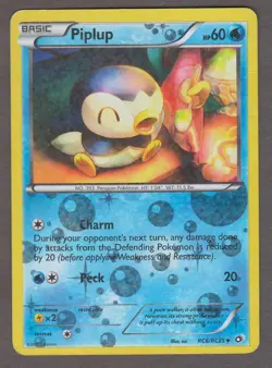 Piplup RC6/RC25 Legendary Treasures Radiant Collection Pokemon Card CREASED DMG - Image 1