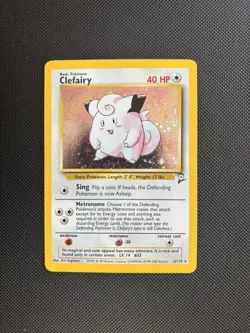 Pokemon Card Base Set 2 Holo Clefairy 6/130 WOTC - Image 1