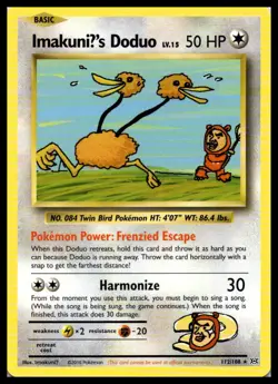 ImakuniU's Doduo 112/108 XY - Evolutions Secret Rare Pokemon Card | NM - Image 1