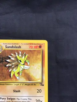 Pokemon Cards: Fossil 1st Edition Uncommon: Sandslash 41/62 - Image 3