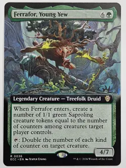 MTG Lorwyn Eclipsed - ECC 0036 Ferrafor, Young Yew (Extended Art) - Rare - Image 1