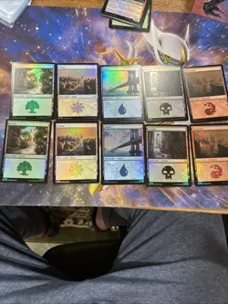 Magic The Gathering - Marvel's Spider-Man Basic Land (Foil) Set X 2 Unplayed - Image 1