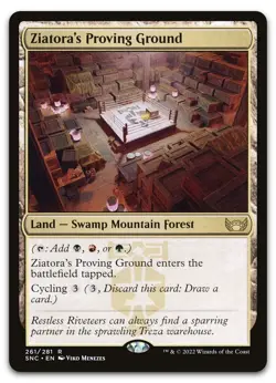 Ziatora's Proving Ground #261 (NM) Streets New Capenna SNC Magic MTG pack fresh - Image 1