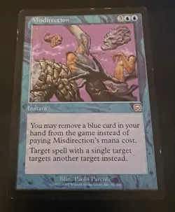 Magic MTG Misdirection HP Mercadian Masques Rare Blue Instant - Image 1