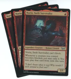 x3 Norin, Swift Survivalist (Foil) - Duskmourn: House of Horror - MTG - Image 1