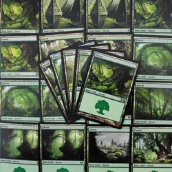 MTG Basic Land Pack (Magic The Gathering) - 25 Basic Forests NM - Image 1