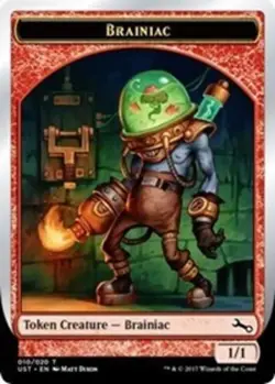 4x Brainiac Token - Foil NM-Mint, English Unstable MTG Magic - Image 1