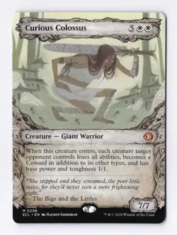 Curious Colossus (Showcase) 0298 (M) MTG Lorwyn Eclipsed (ECL) - Image 1