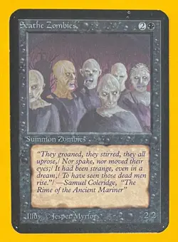 MTG SCATHE ZOMBIES Alpha (OldManMTG 013-023) - Image 1