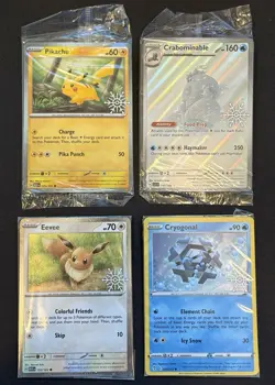 Pokemon TCG Sealed Holiday Calender Promo Lot of 4. Pikachu & Eevee + - Image 1