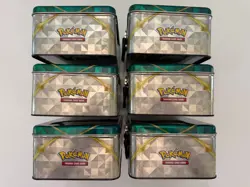 Lot of 6 x Pokemon TCG 2022 Spring Collectors Tin Chest (NO CARD PACKS) - Image 4
