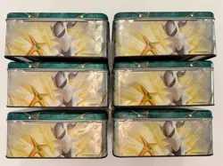 Lot of 6 x Pokemon TCG 2022 Spring Collectors Tin Chest (NO CARD PACKS) - Image 5