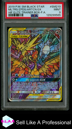 MLTRS/ZPDS/ARTCN.GX HIF ETB-F.A. POKEMON SM BLCK STR PRM 2019 SM210 PSA 9 - Image 1