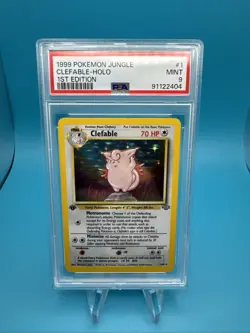 1999 Pokemon 1st Edition Jungle Clefable Holo | PSA 9 - Image 1