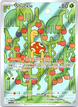 Pokemon TCG Shuckle 136/132 Secret Rare Holo - Bug Rock Type Shiny Vault - Image 1