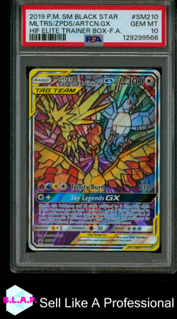 MLTRS/ZPDS/ARTCN.GX HIF ETBF.A. POKEMON SM BLCK STR PRM 2019 SM210 PSA 10 - Image 1