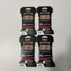 4x Pokemon TCG Mega Evolution Base Set Sleeved Packs BRAND NEW Art Set - Image 2