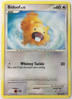 POKEMON BIDOOF LV.12 91/147 SUPREME VICTORS COMMON NEAR MINT - Image 1