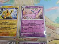 Pokemon TCG Lot Prismatic Evolutions Reverse Holos Eevee Jolteon Espeon Sylveon - Image 3