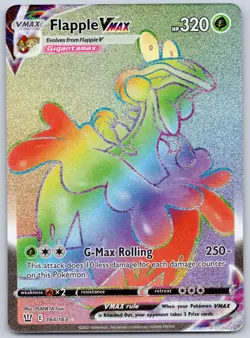 Flapple VMAX (Secret) 164/163 (NM) - SWSH05: Battle Styles Pokemon TCG - Image 1