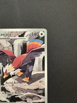 Pokemon TCG Braviary 155/086 Scarlet & Violet Black Bolt Illustration Rare NM - Image 2