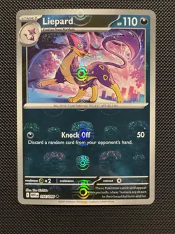 Pokemon TCG Liepard (Master Ball Pattern) 056/086 SV: White Flare Holo Near Mint - Image 1