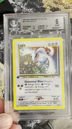 Pokemon TCG Lugia Neo Genesis 1st Edition Holo Rare SWIRL! - Image 2