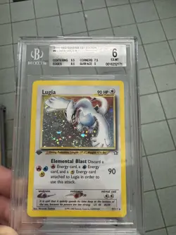 Pokemon TCG Lugia Neo Genesis 1st Edition Holo Rare SWIRL! - Image 3