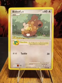 2007 Pokemon Mysterious Treasures Bidoof #73 Extremely LP - Image 1