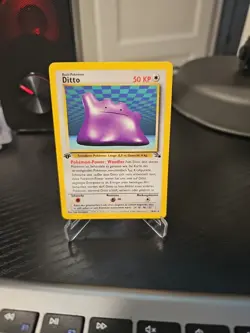 Pokemon 1999 1st Edition Ditto 18/62 Fossil Non-Holo LP - Image 1