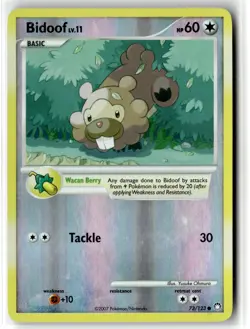 Bidoof ⭐ 73/123 Common Mysterious Treasures Reverse Holo 2007 Pokemon NM/LP - Image 1