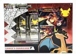Pokemon TCG Celebrations Collection Lance's Charizard V Box Factory Sealed New 820650101625 - Image 1