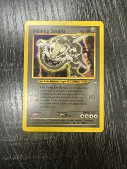 Pokemon 2002 Shining Steelix Neo Destiny Unlimited Holo Secret Rare 112/105 - Image 1