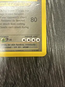 Pokemon 2002 Shining Steelix Neo Destiny Unlimited Holo Secret Rare 112/105 - Image 4