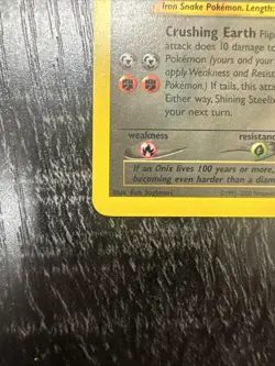 Pokemon 2002 Shining Steelix Neo Destiny Unlimited Holo Secret Rare 112/105 - Image 5