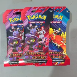 Pokemon TCG Destined Rivals Sleeved Booster Pack Lot Of 14 - SEALED ✅ - Image 1