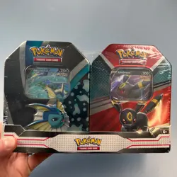 Pokemon TCG V Heroes Bundle Tins: 2-Pack of Vaporeon & Umbreon (SEALED)! #2.9 - Image 1