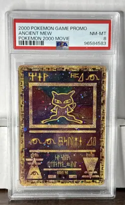 Pokemon Animated Movie Ancient Mew Game Promo 2000 PSA 8 - Image 1
