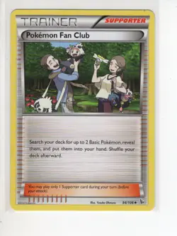 POKEMON FAN CLUB TRAINER XY FLASHFIRE SET POKEMON 94/106 MP - Image 1