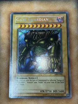 Yu-Gi-Oh! TCG Gate Guardian MRD-000 Unlimited Original Vintage 1.5 Print Run - Image 1