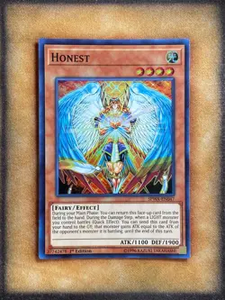 Yugioh Honest SPWA-EN047 Super Rare 1st Ed LP - Image 1
