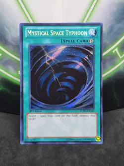Yugioh Mystical Space Typhoon LCJW-EN285 Secret Rare 1st Edition NM - Image 1
