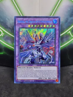 Yugioh Trishula, the Dragon of Icy Imprisonment BLAR-EN048 Secret Rare 1st Ed NM - Image 1