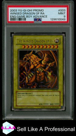 WINGED DRAGON OF RA ENG.GAME BOY ADVANCE YU-GI-OH! PROMO 2003 003 PSA 9 - Image 1