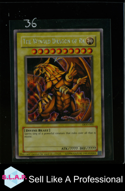 THE WINGED DRAGON OF RA YU-GI-OH! DOD-001 DUELIST OF THE ROSES RARE 1996 ENGLISH - Image 1