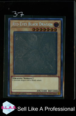 RED-EYES BLACK DRAGON YU-GI-OH! GFP2-EN176 1ST EDITION HOLO SECRET RARE EN - Image 1